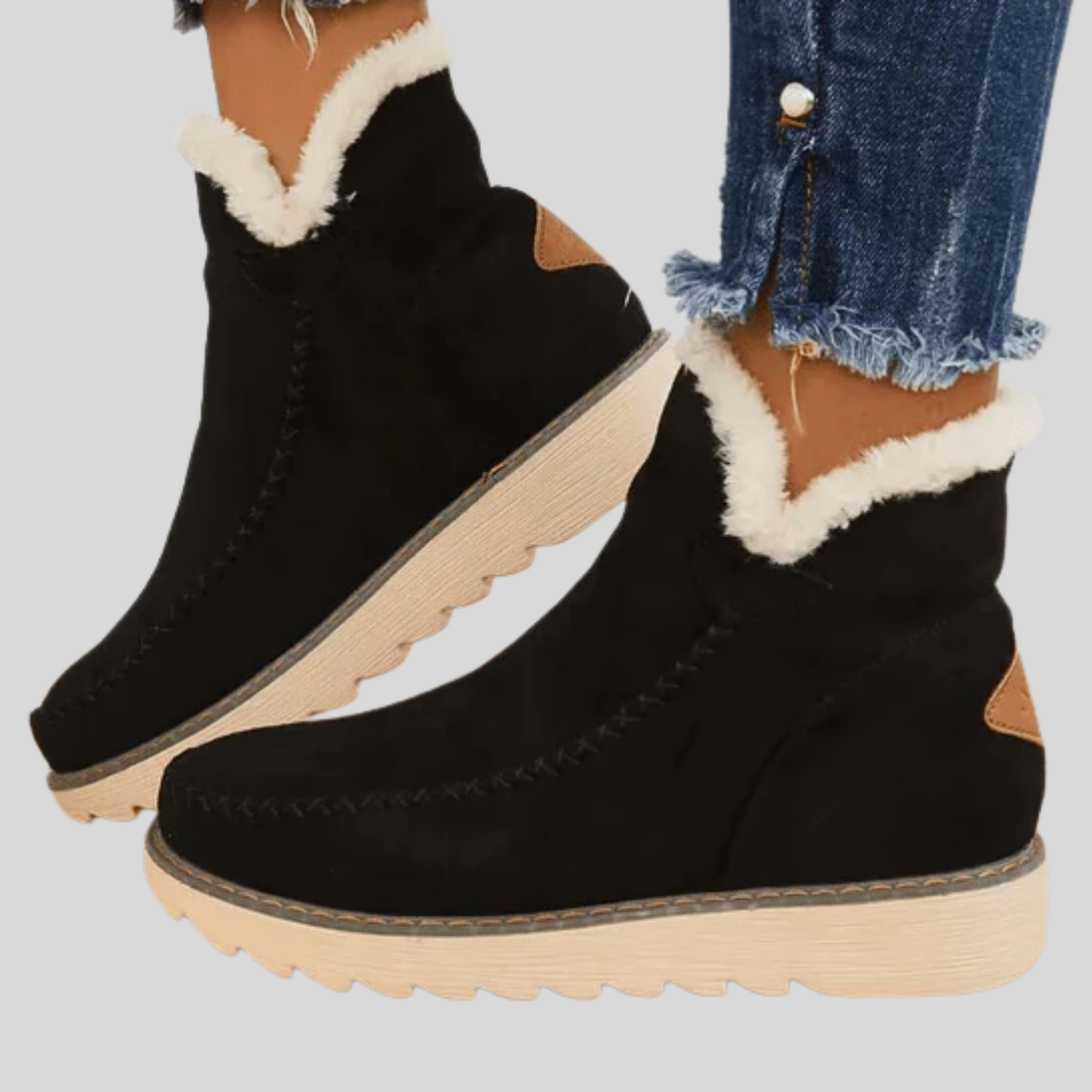 Bottines d’hiver doublées pour femme