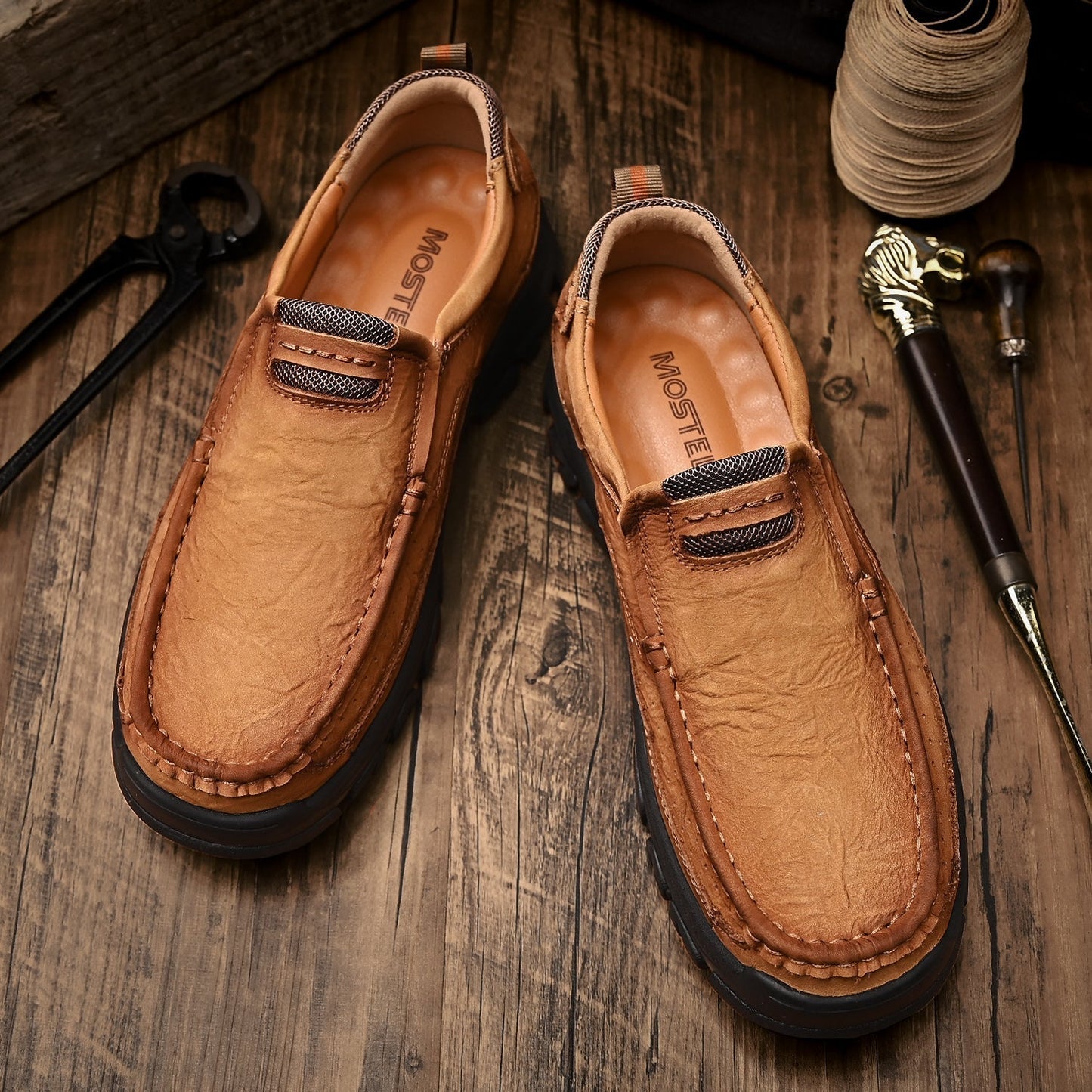 Bottines de transition orthopédiques pour homme à semelle confortable