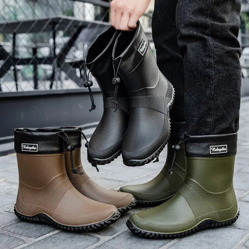Bottines de travail imperméables à la cheville pour homme