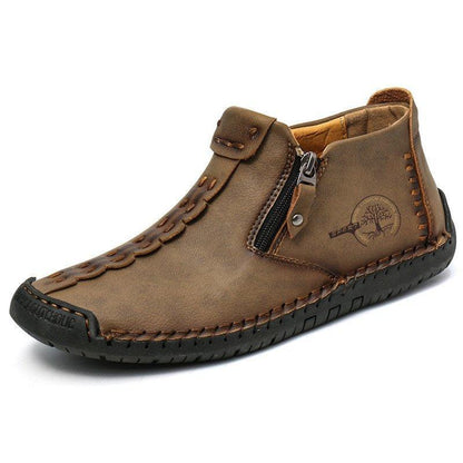 Bottines homme décontractées cousues main antidérapantes