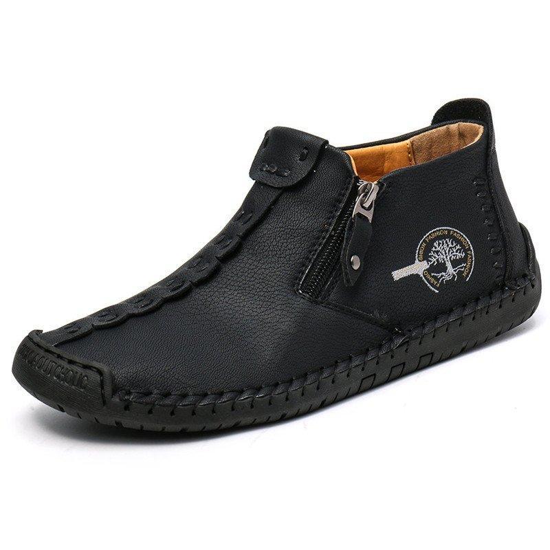 Bottines homme décontractées cousues main antidérapantes