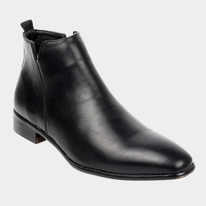 Bottines homme rétro classiques à zip latéral