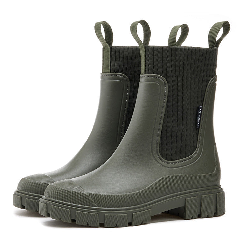 Bottines orthopédiques femme à semelle crantée