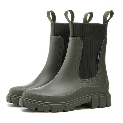 Bottines orthopédiques femme à semelle crantée