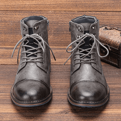 Bottines pour homme avec zip latéral et semelle antidérapante