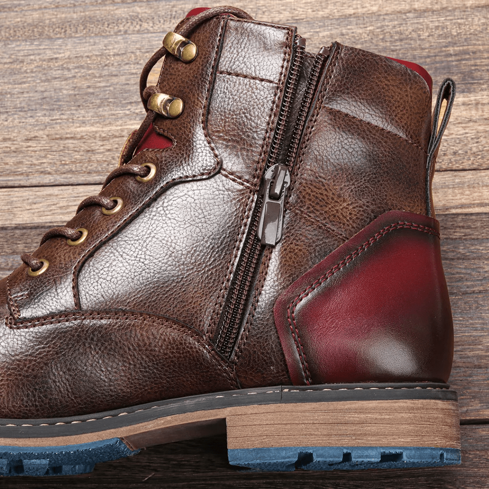 Bottines pour homme avec zip latéral et semelle antidérapante