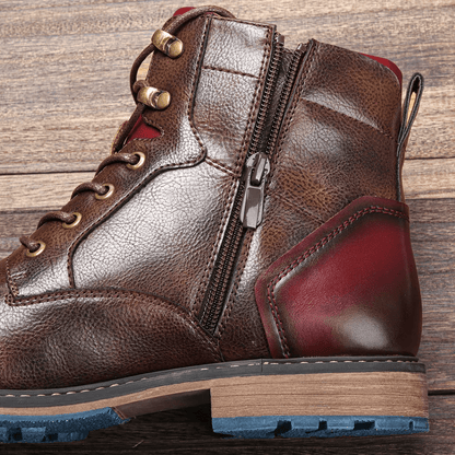 Bottines pour homme avec zip latéral et semelle antidérapante