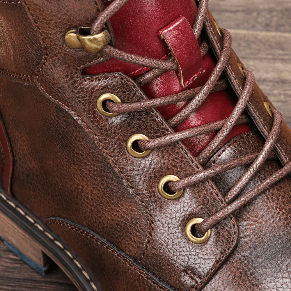 Bottines pour homme avec zip latéral et semelle antidérapante