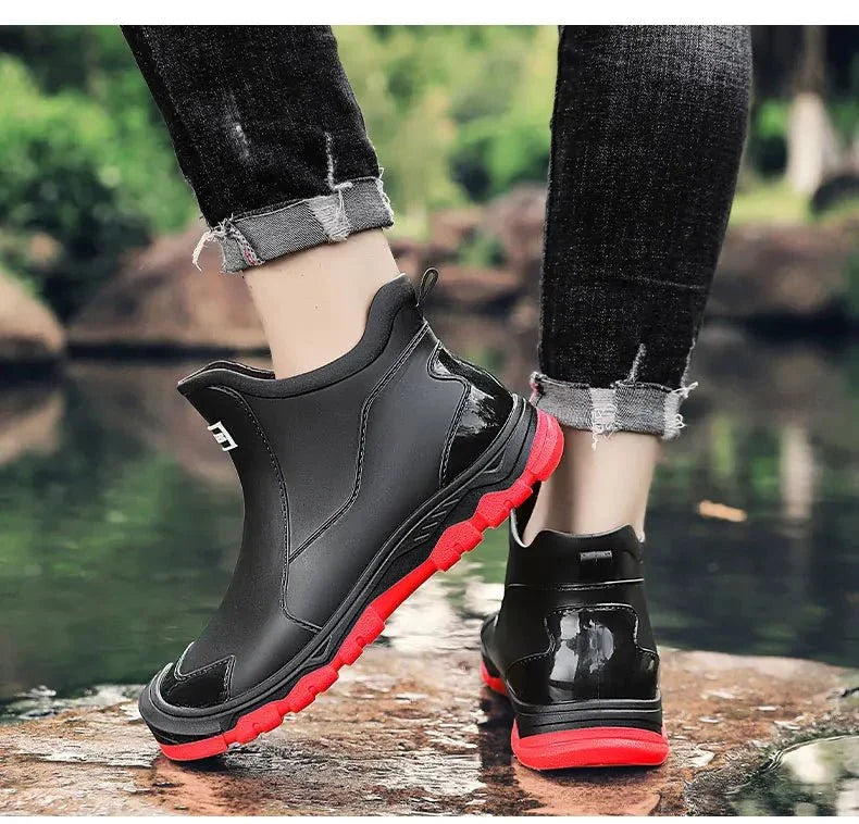 Bottines tout-terrain imperméables pour homme à semelle isolante