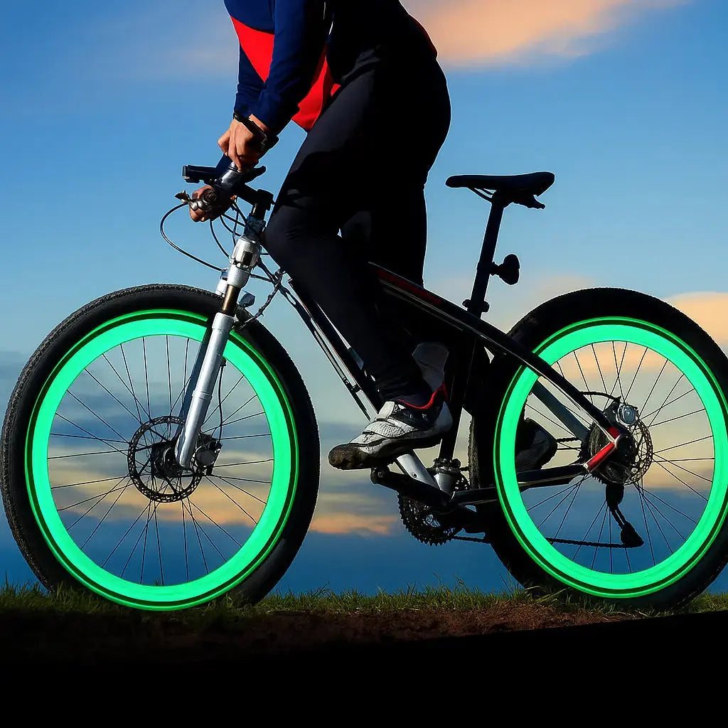 Bouchons de valve à LED pour vélo à détection de mouvement pour la sécurité