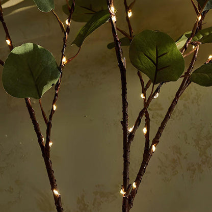 Branche d’olivier lumineuse LED 70 cm | lumière décorative blanc chaud à piles