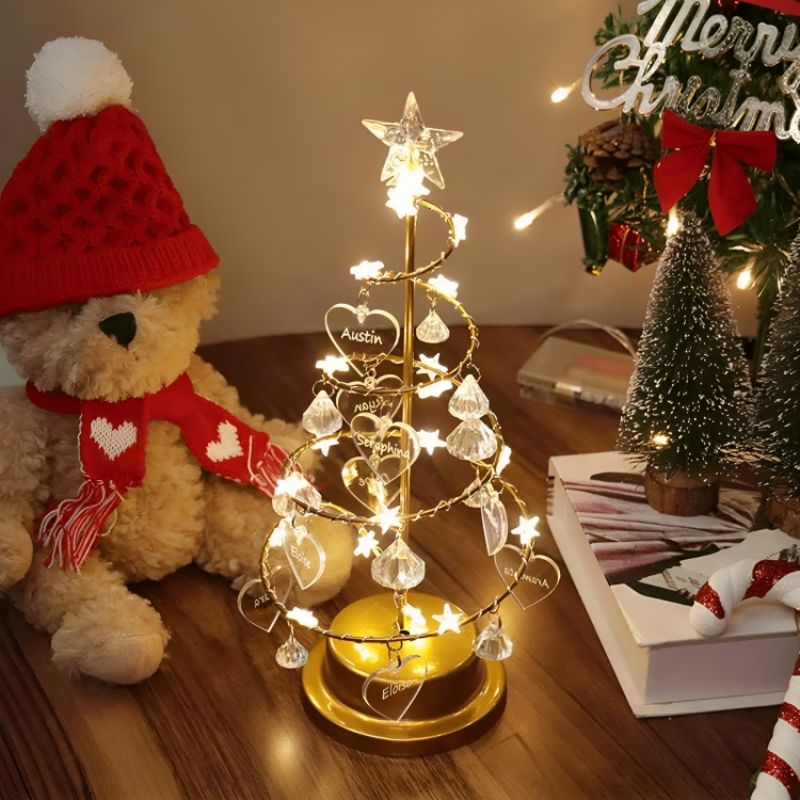 Breloques personnalisées pour sapin de Noël, arbre généalogique