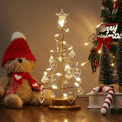 Breloques personnalisées pour sapin de Noël, arbre généalogique
