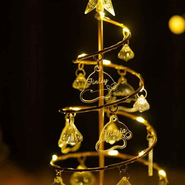 Breloques personnalisées pour sapin de Noël, arbre généalogique