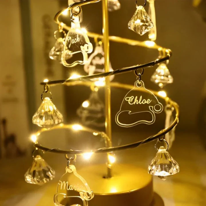 Breloques personnalisées pour sapin de Noël, arbre généalogique