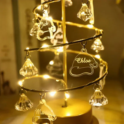Breloques personnalisées pour sapin de Noël, arbre généalogique