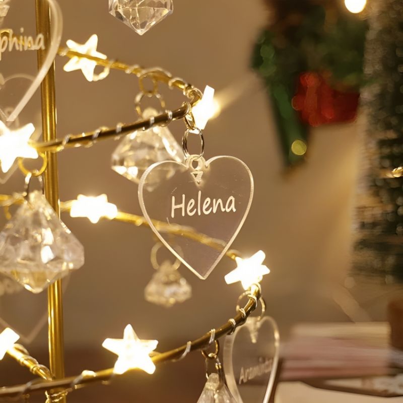 Breloques personnalisées pour sapin de Noël, arbre généalogique