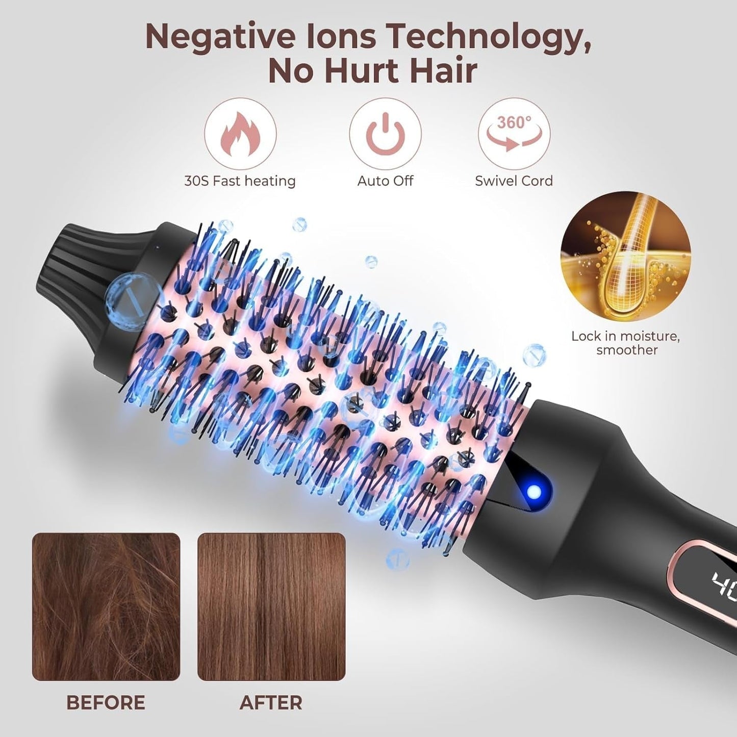 Brosse chauffante
