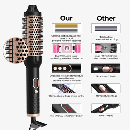Brosse chauffante