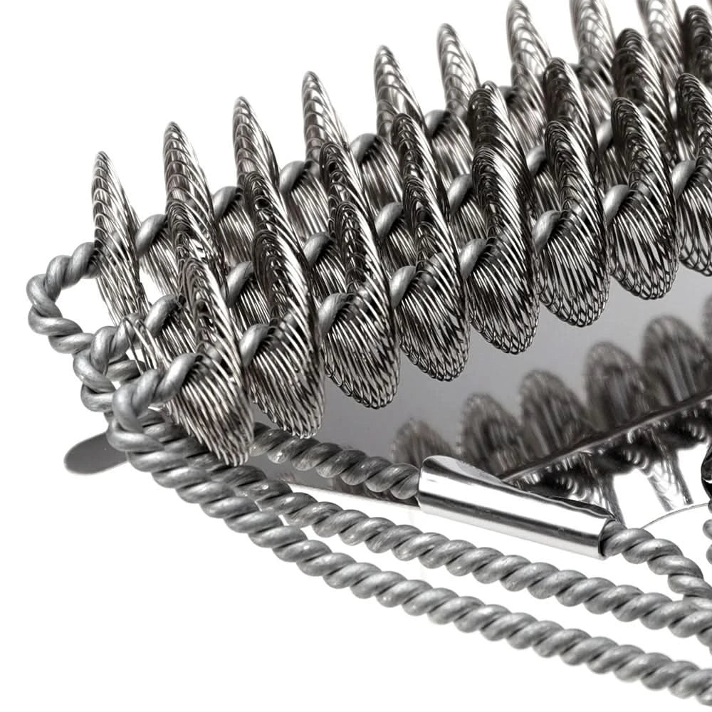 Brosse de barbecue sans soies en acier inoxydable