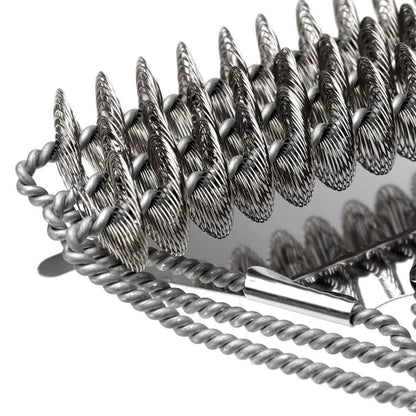 Brosse de barbecue sans soies en acier inoxydable
