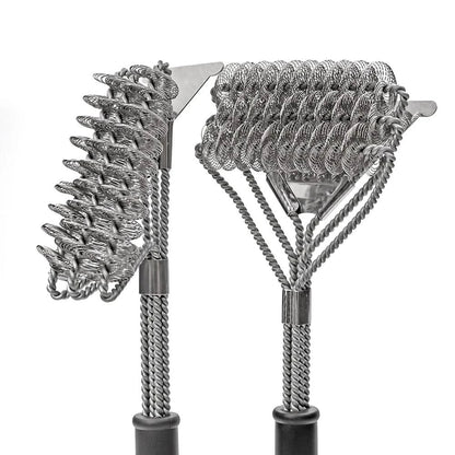 Brosse de barbecue sans soies en acier inoxydable