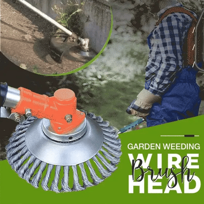 Brosse désherbante et tête de coupe en acier au carbone