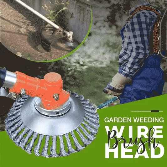 Brosse désherbante et tête de coupe en acier au carbone