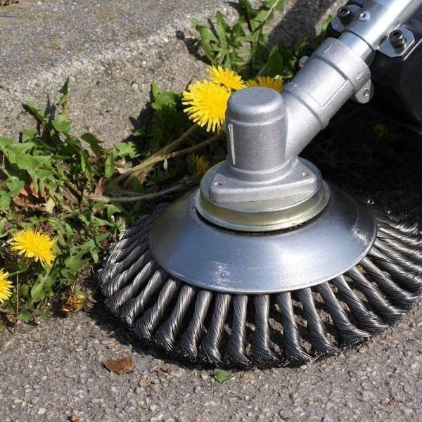 Brosse désherbante et tête de coupe en acier au carbone