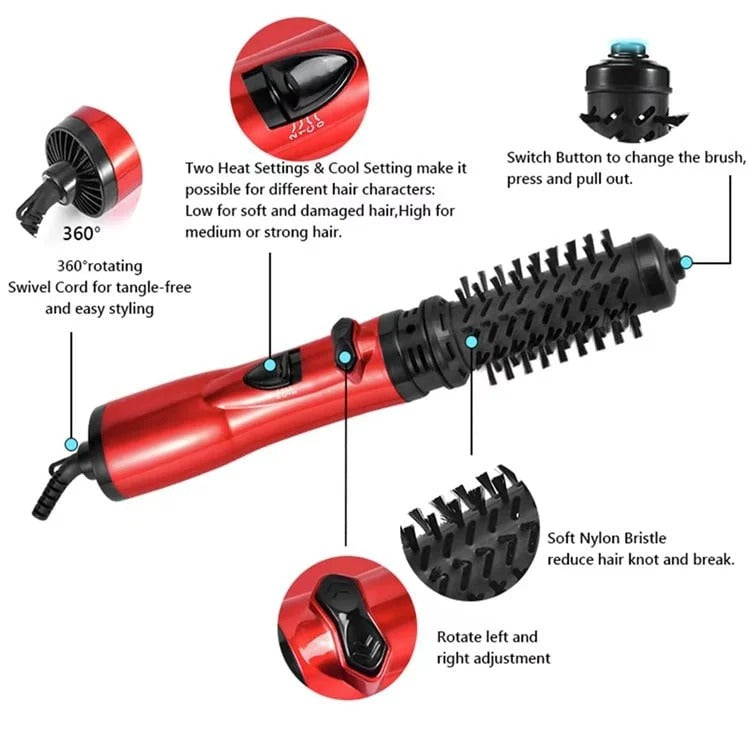 Brosse soufflante rotative