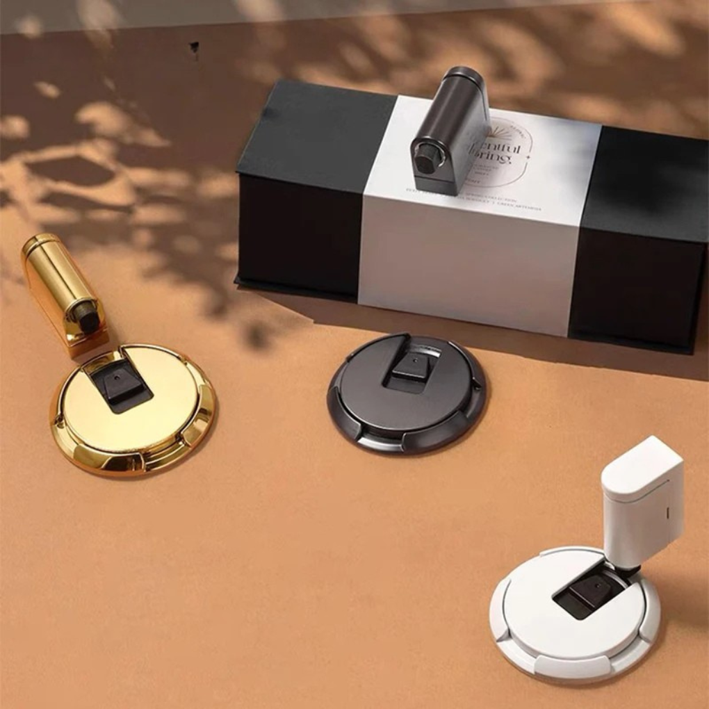 Butée de porte magnétique sans perçage à fixation au sol