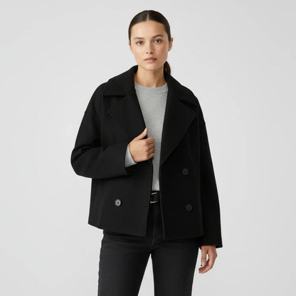 Caban court style trench pour femme