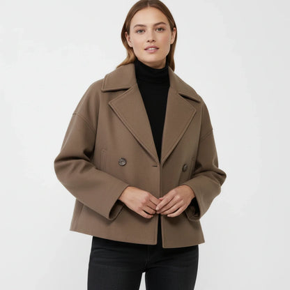Caban court style trench pour femme