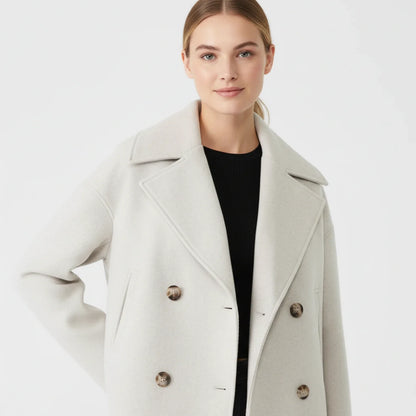 Caban court style trench pour femme