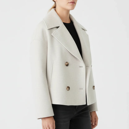 Caban court style trench pour femme