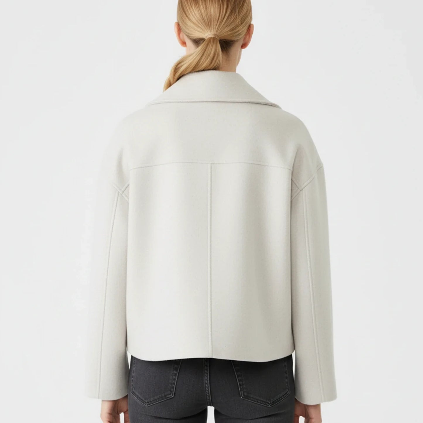 Caban court style trench pour femme