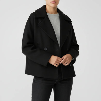 Caban court style trench pour femme