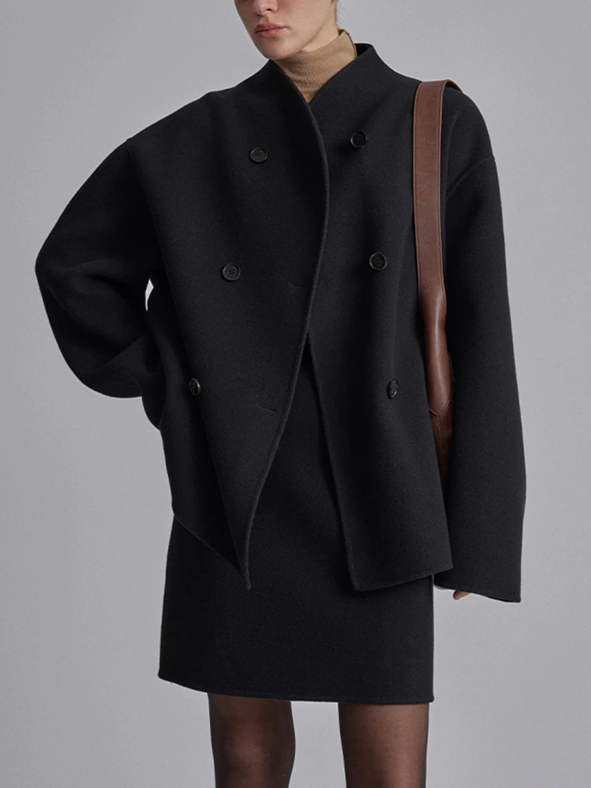 Caban femme à double boutonnage