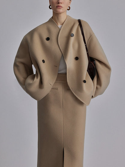 Caban femme à double boutonnage