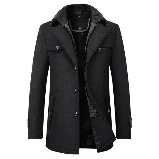Caban mi-long pour homme