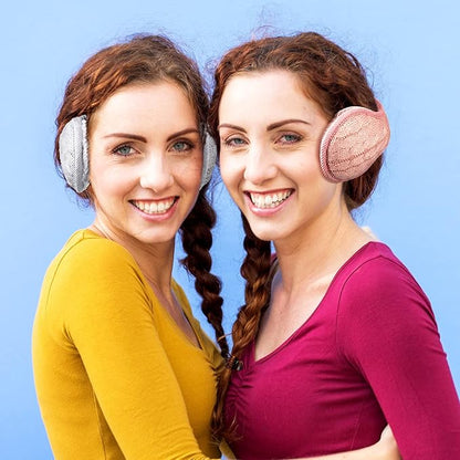 Cache-oreilles tricotés pliables, lot de 4, unisexe