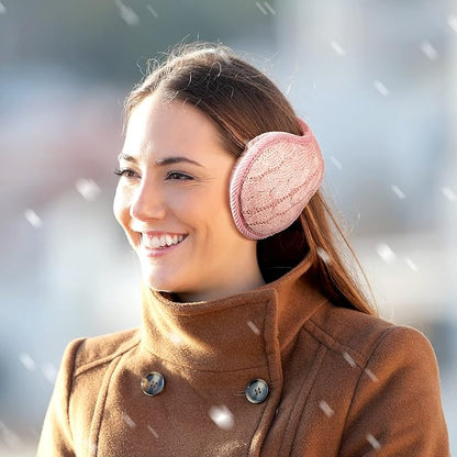 Cache-oreilles tricotés pliables, lot de 4, unisexe