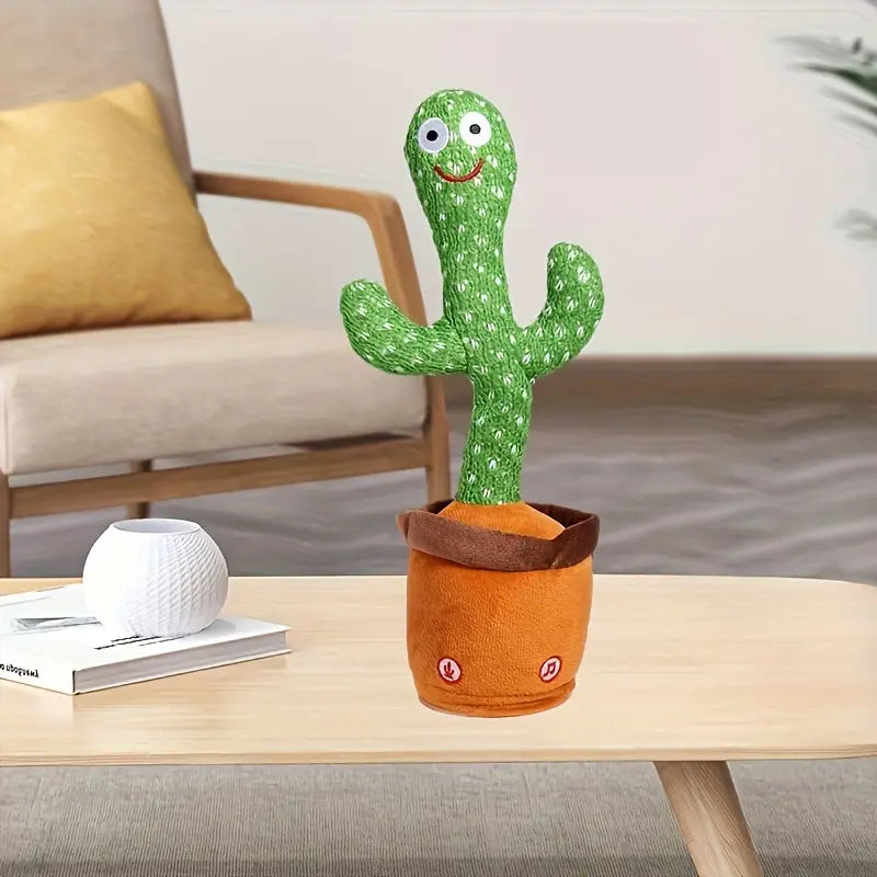 Cactus dansant interactif – chantant, parlant et fonction d’enregistrement, avec éclairage LED – cadeau parfait pour Noël