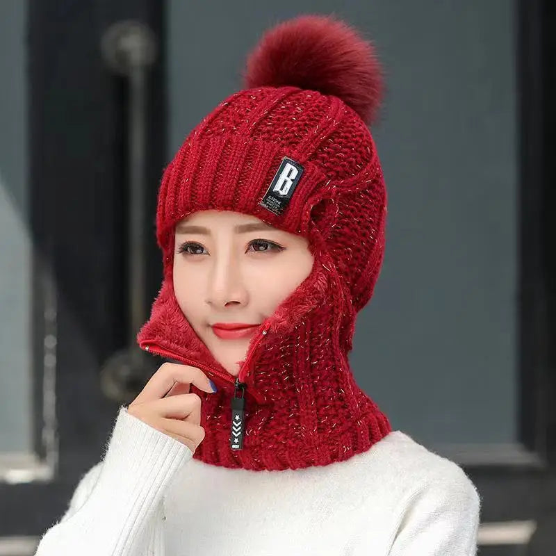 Cagoule en maille pour femme