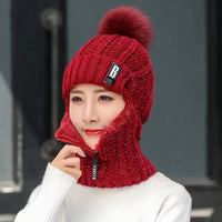 Cagoule en maille pour femme