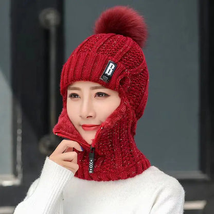 Cagoule en maille pour femme