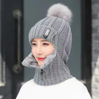 Cagoule en maille pour femme