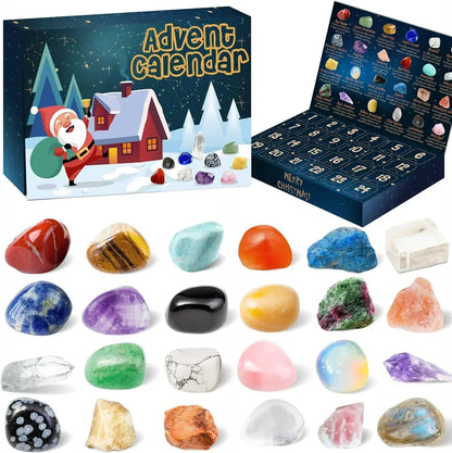 Calendrier de l’Avent – 24 trésors de cristaux naturels