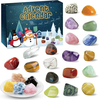 Calendrier de l’Avent – 24 trésors de cristaux naturels