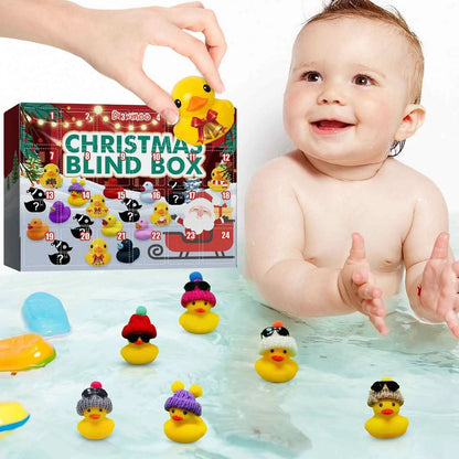 Calendrier de l’avent avec des canards en caoutchouc